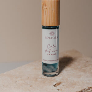 Bella Oils Calm the Farm natural stress relief roller with pure essential oils to support calm, relaxation and everyday stress.