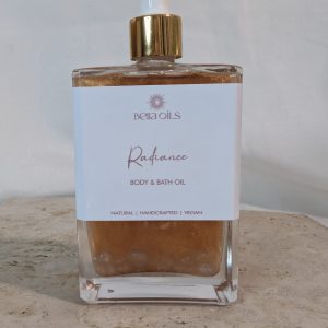 Radiant Summer Body Oil Australia – luxury vegan shimmer body oil by Bella Oils
